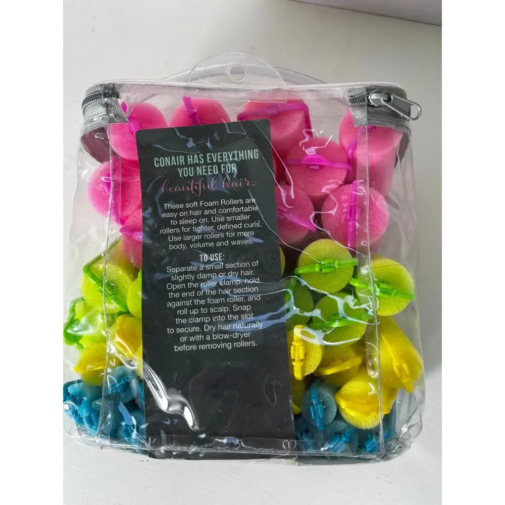 Conair curls , curls, curls soft bounce curls roll & sleep soft rollers 48ct